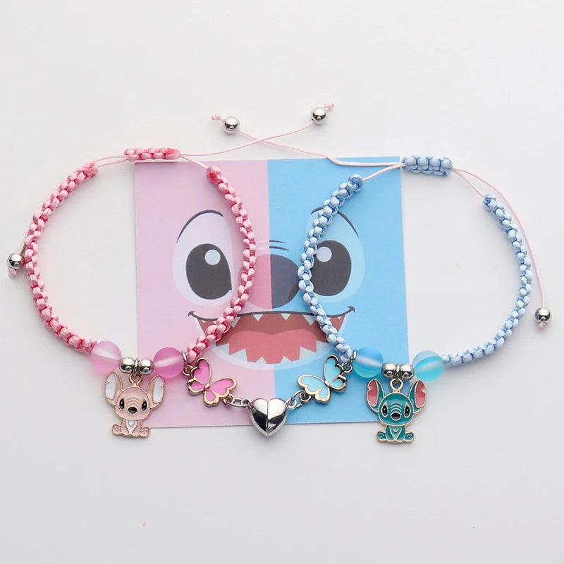 Set 2 pulseras STITCH & ANGEL